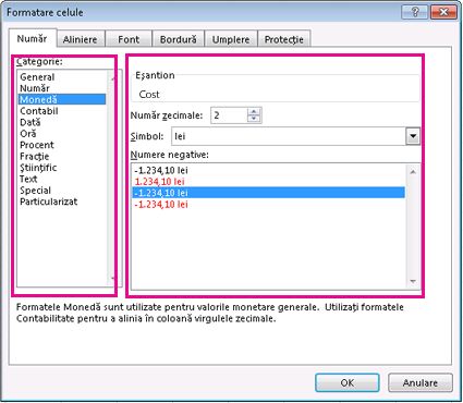 Format Cells dialog box