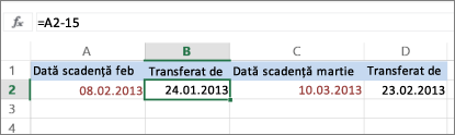 calcularea datei