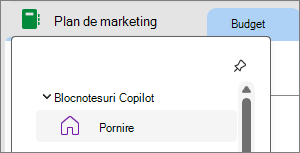 blocnotesuri Copilot în OneNote