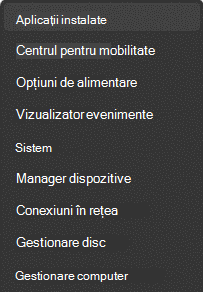 Aplicații instalate