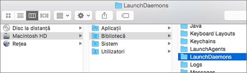 Browse to the Library folder and then the LaunchDaemons folder