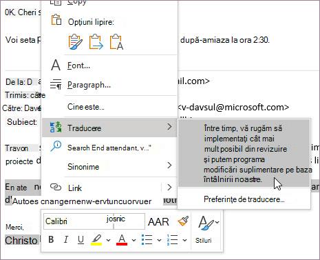 Traduceți în timpul compunerii