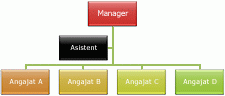 Organigramă cu aspect de agățare Standard