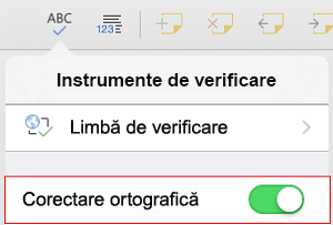Activați ortografia