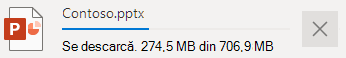 Descărcarea fișierelor în OneDrive