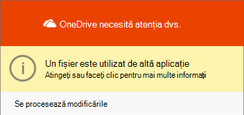 Fișier OneDrive în dialog de utilizare