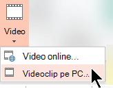 Selectare > Video video pe PC