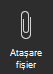 Captura de ecran afișează opțiunea Atașare fișier.
