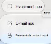 Captură de ecran a ferestrei noului eveniment.