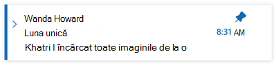 E-mailurile fixate în noul Outlook pentru Windows