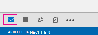 Bara de navigare cu vizualizări ca pictograme