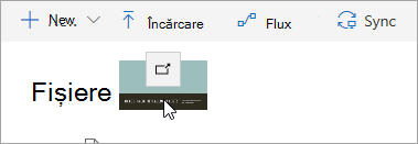 O captură de ecran cu un fișier glisat în OneDrive