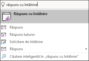 Utilizați Spuneți-ne ce doriți să faceți pentru a găsi elementele meniului