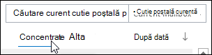 Focalizare filtru sau altele