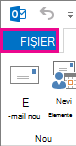 Fila Fișier Outlook