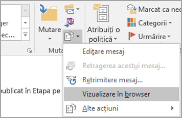 Alegeți Vizualizare în browser.