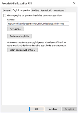 Debifați Afișare pagină de pornire implicită pentru acest folder