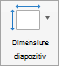 Afișează butonul Dimensiune diapozitiv