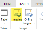 Butonul Inserare imagine