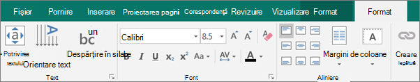 Faceți clic pe Potrivire text