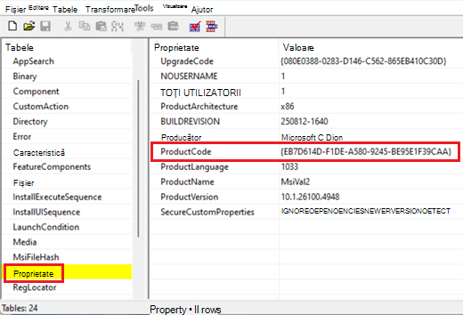 Screenshot of ORCA tool