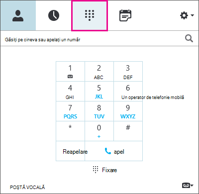 Caseta de dialog Editare număr telefon