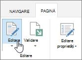Editarea paginii