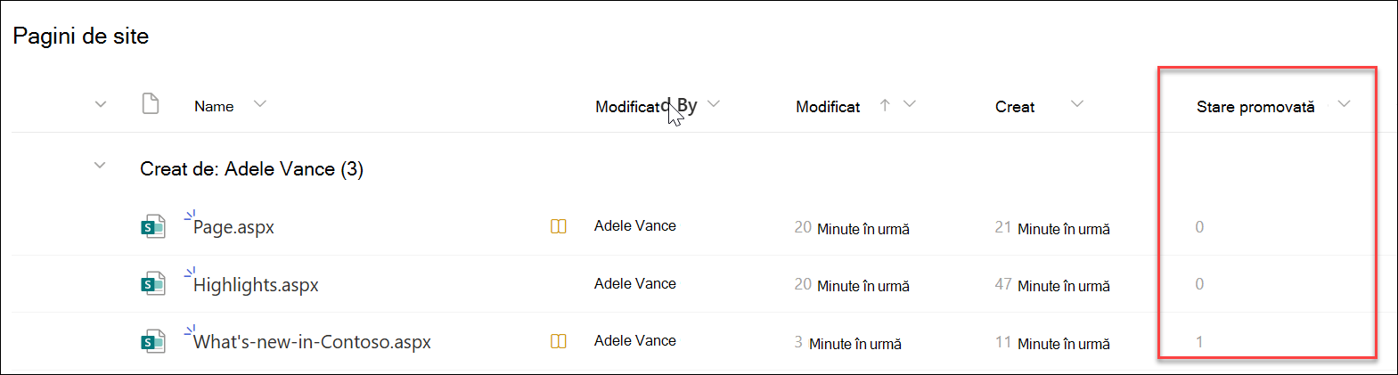 Screenshot of promoted state numbers