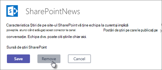 News connector dialog box