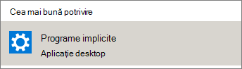 Programe implicite în Windows