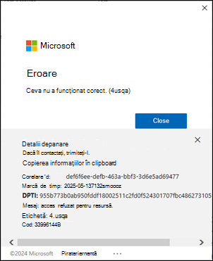 Eroare de conectare la Outlook clasic 4usqa