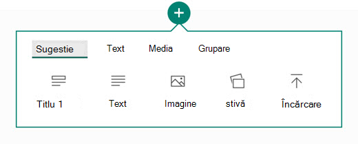 Ce tip de conținut doriți să adăugați