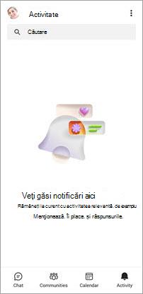 Captură de ecran cu ecranul Activitate Teams - gratuit pentru dispozitive mobile