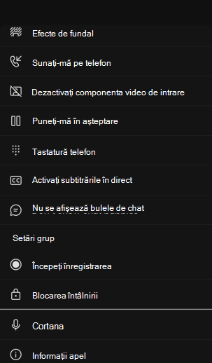 Controale mobile pentru întâlniri extinse