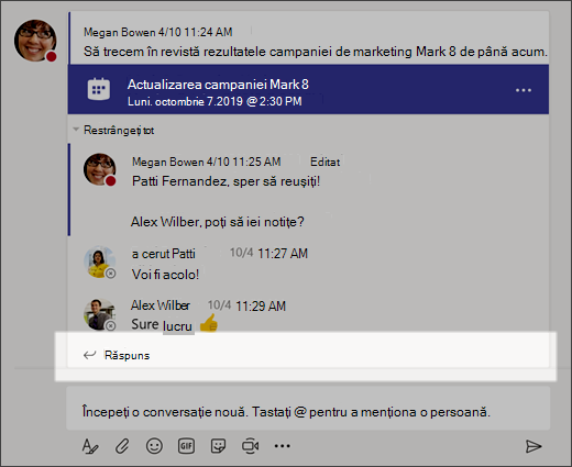 Cum să răspundeți la o conversație