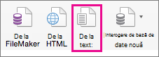 On the Data tab, select From Text