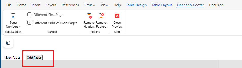 Editarea paginilor impare&pagini impare pe web
