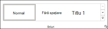 Selectați un stil în Word