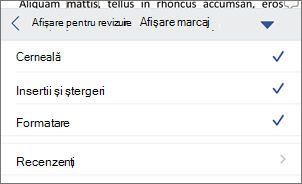 Afișare marcaj