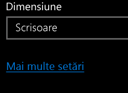 Mai multe setări