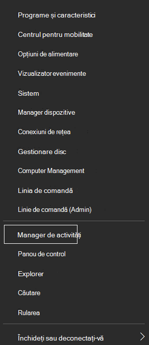 Manager de activități