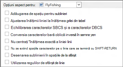 Word 2013 Layout options for: choices