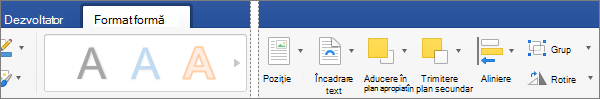 Pentru a alinia unul sau mai multe obiecte pe care le-ați selectat, faceți clic pe Aliniere