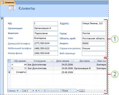 Форма с одним элементом