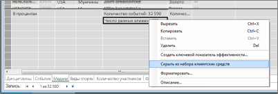 Скрытие поля в PowerPivot
