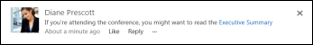 Запись канала новостей со ссылкой на документ SharePoint