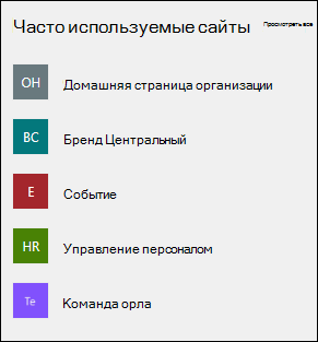 Предварительная версия веб-части 