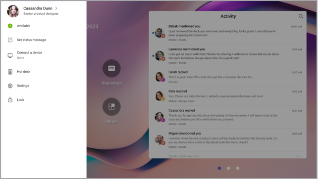Отображение teams connect a device