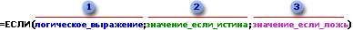 Формула с функцией ЕСЛИ