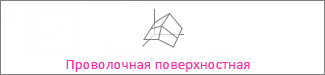 Проволочная объемная поверхностная диаграмма.
